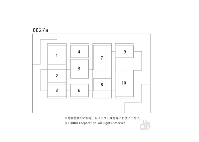 型番【0027a】画像配置図