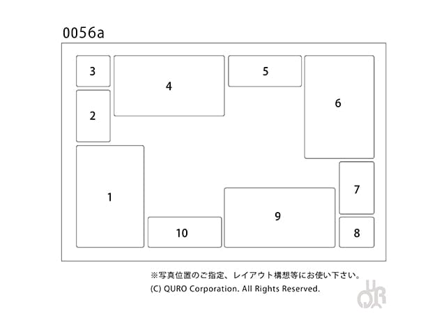 型番【0056a】画像配置図