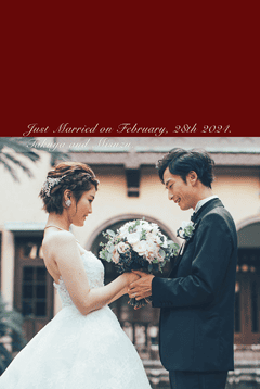 デザイナーズポストカードQURO結婚報告見本画像wj_01